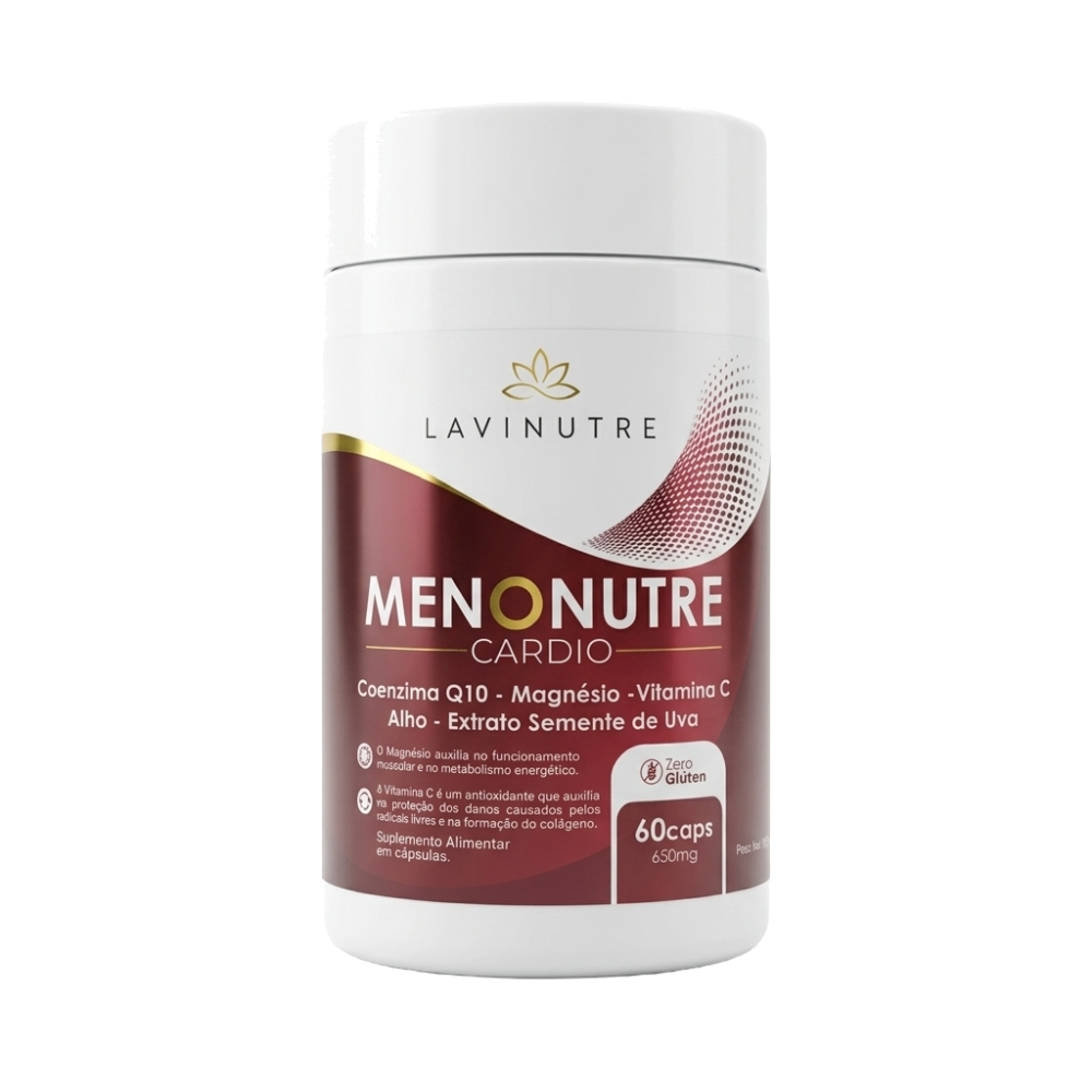 Menonutre Cardio | Coenzima Q10, Magnésio e Vitamina C